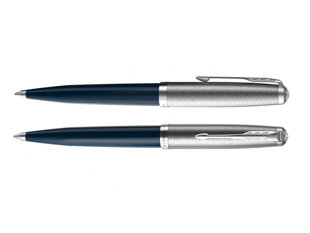 Шариковая ручка Parker 51 CORE MIDNIGHT BLUE CT, стержень: M, цвет чернил: black, в подарочной упаковке.-2