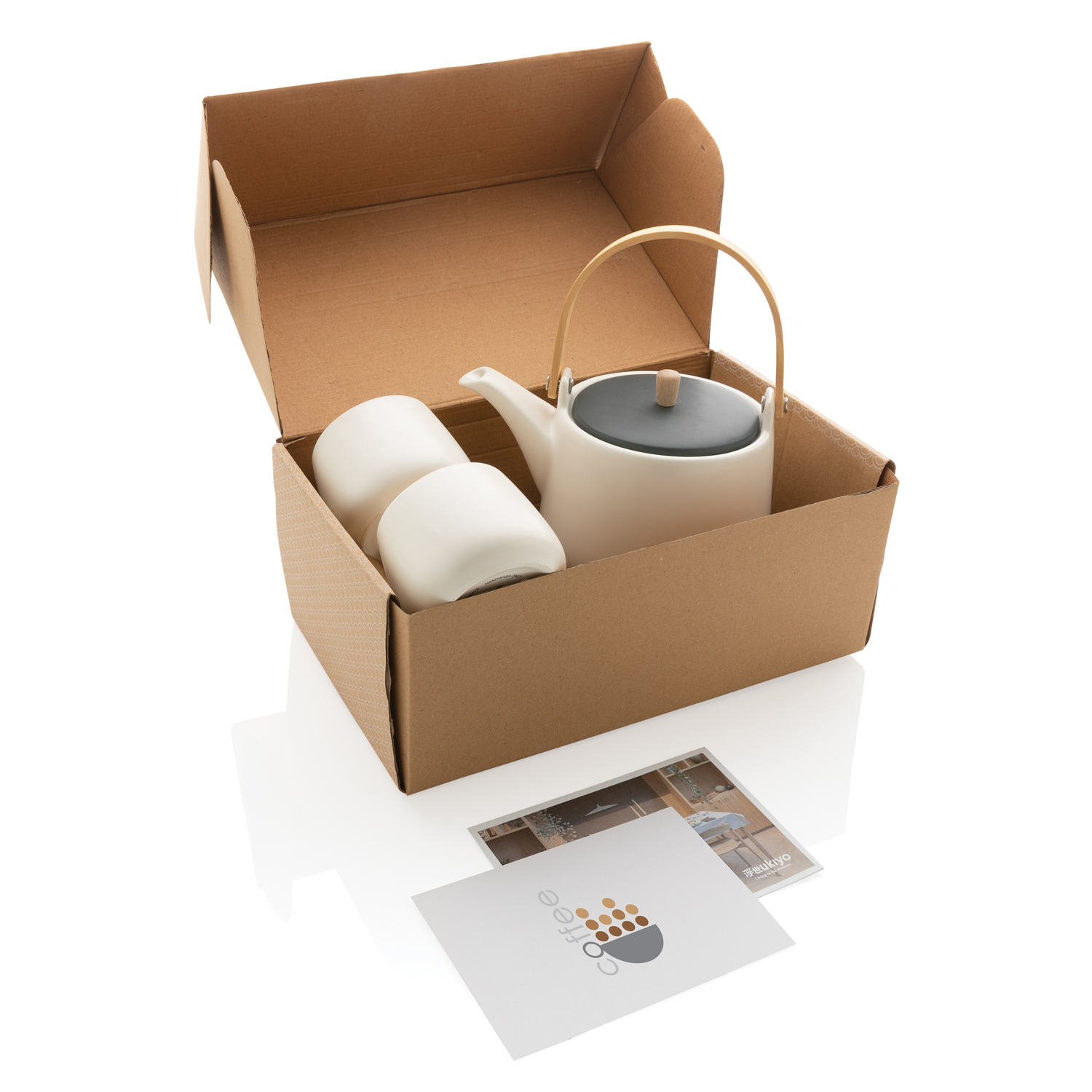 Набор керамический чайник Ukiyo с чашками-3