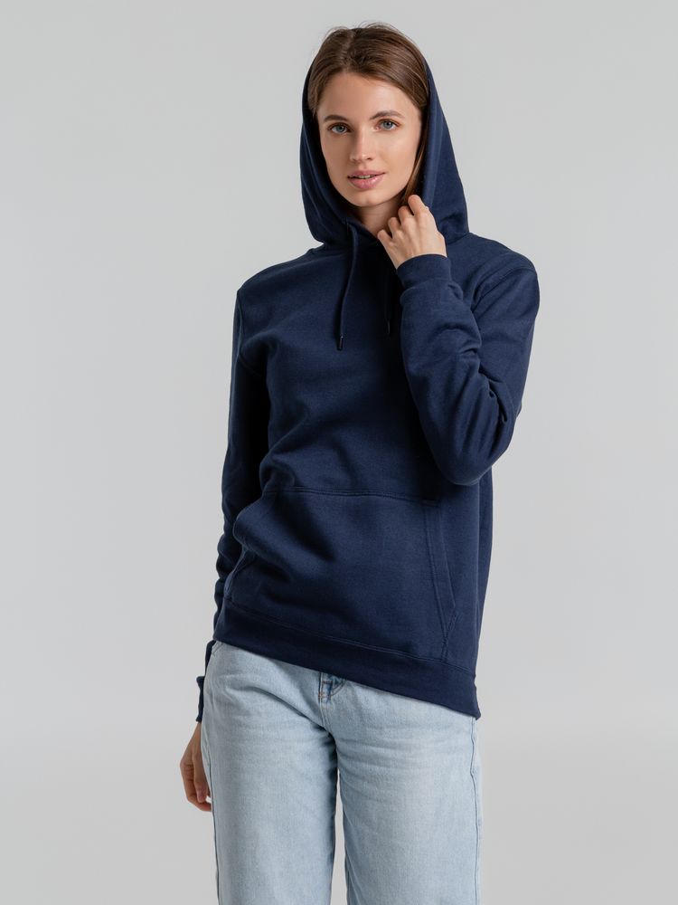 Толстовка с капюшоном Snake II темно-синяя-3