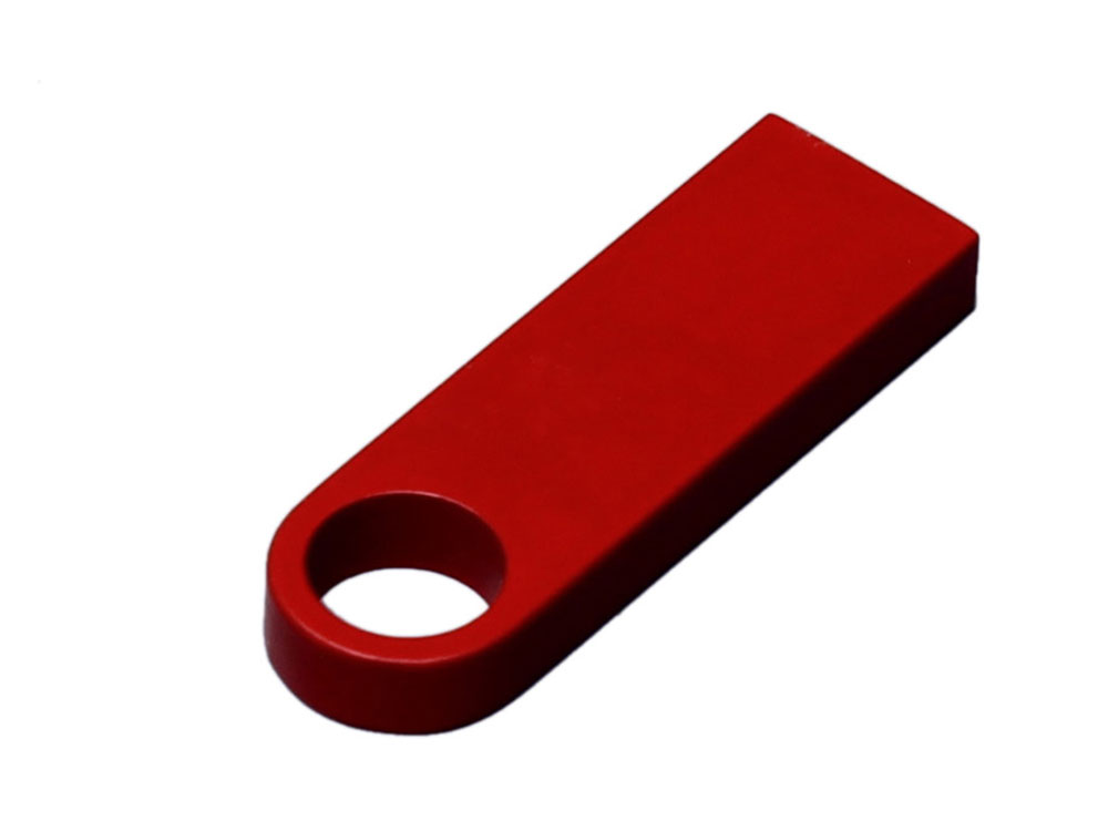 USB 3.0-флешка на 16 Гб с мини чипом и круглым отверстием, красный-1