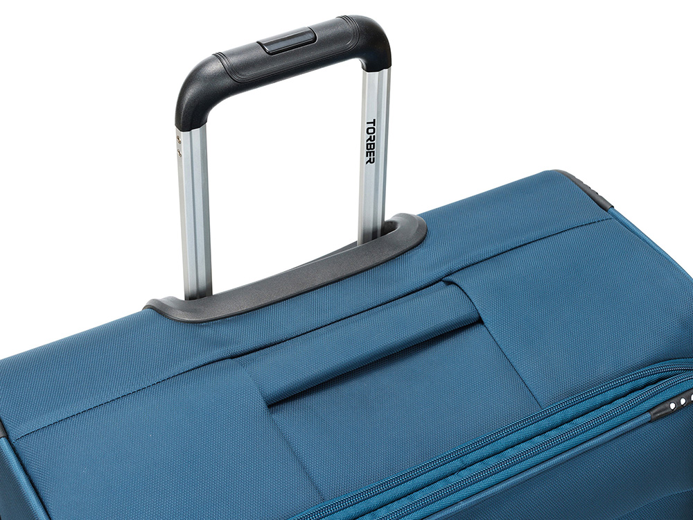 Чемодан TORBER ВИВИ, синий, полиэстер, 48 х 28 х 78 см, 89 л-7