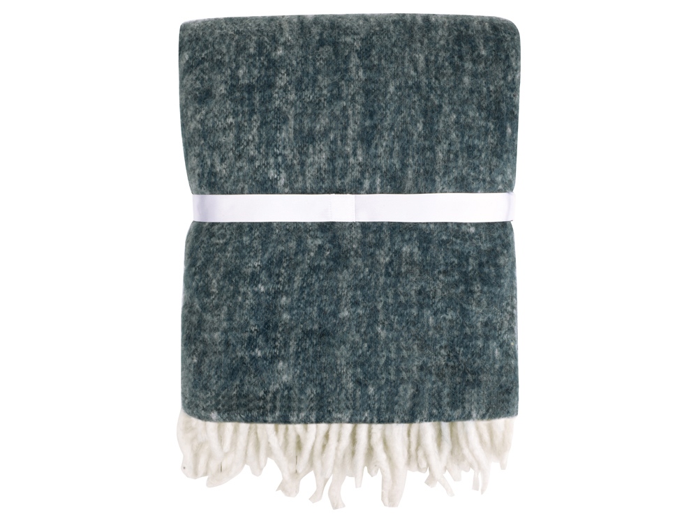 Плед Warmy с шерстью, темно-синий-4