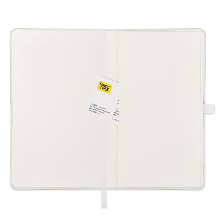 Ежедневник недатированный HAMILTON, A5, белый, кремовый блок
, белый-1