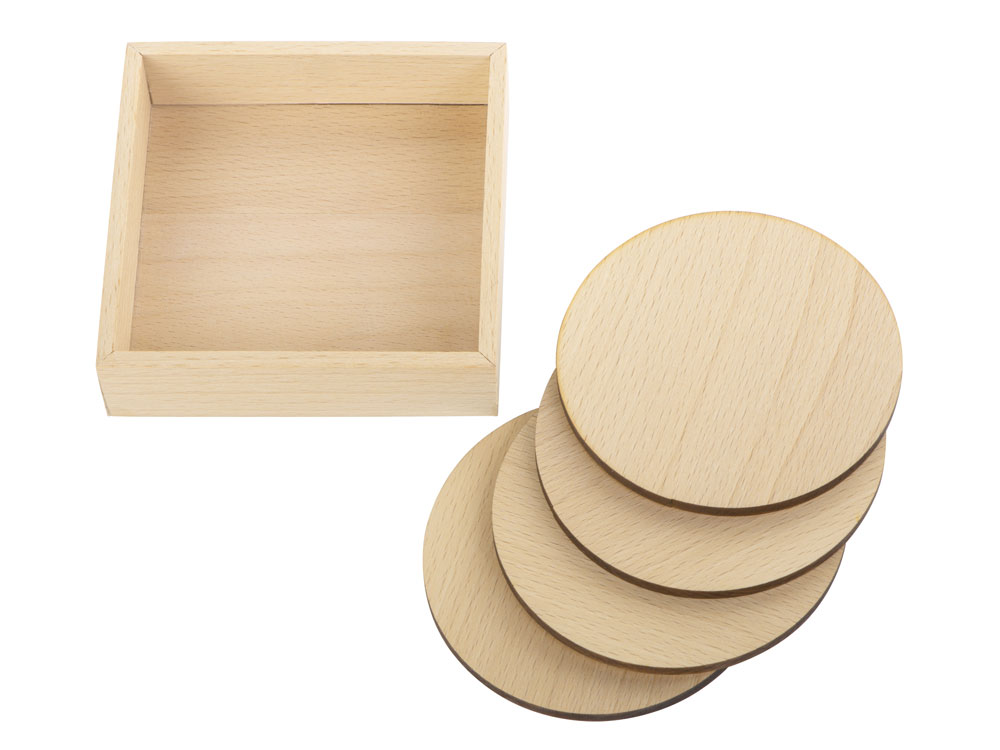 Набор круглых костеров на подставке Drink-1