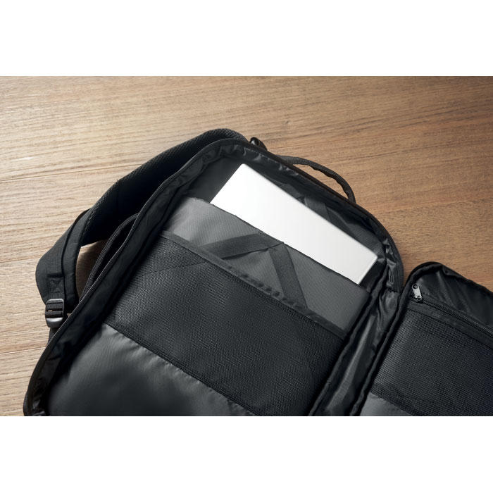 Рюкзак 600D RPET, черный-4