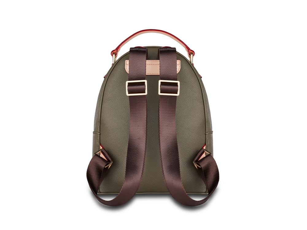 Рюкзак женский BUGATTI Ella, оливковый, полиуретан, 24х11,5х28 см-4