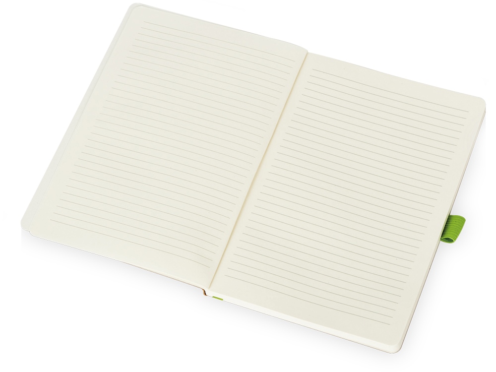 Блокнот Sevilia Soft, гибкая обложка из крафта A5, 80 листов, крафтовый/зеленое яблоко-2