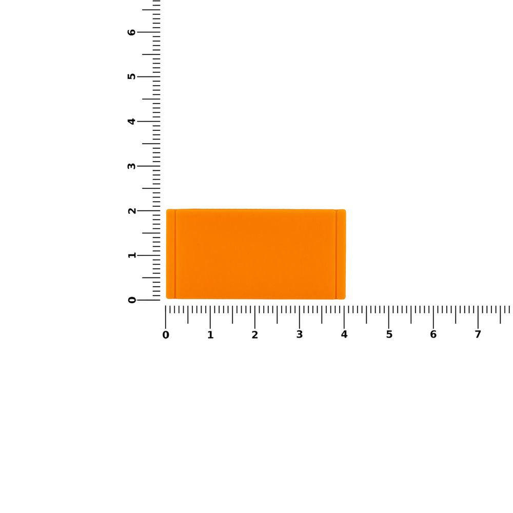 Лейбл из ПВХ Dzeta, XS, оранжевый неон-2
