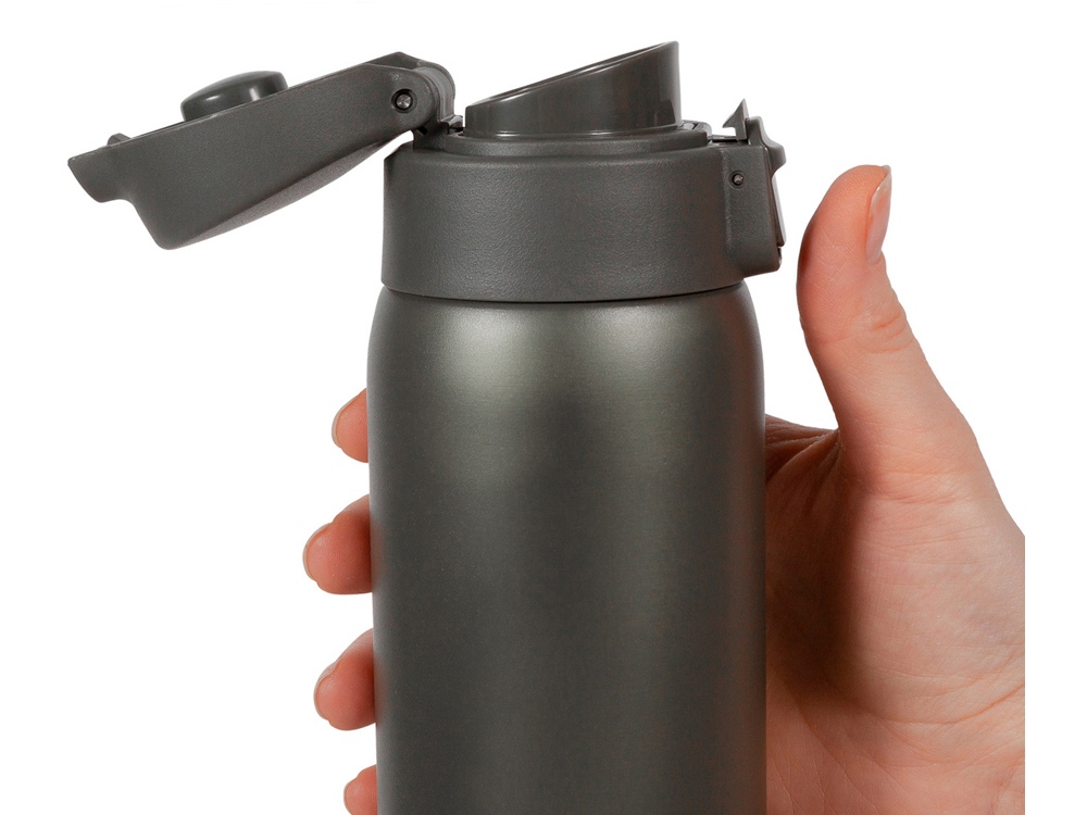 Термокружка Relaxika 701 (0,48 литра), хаки (без лого)-12