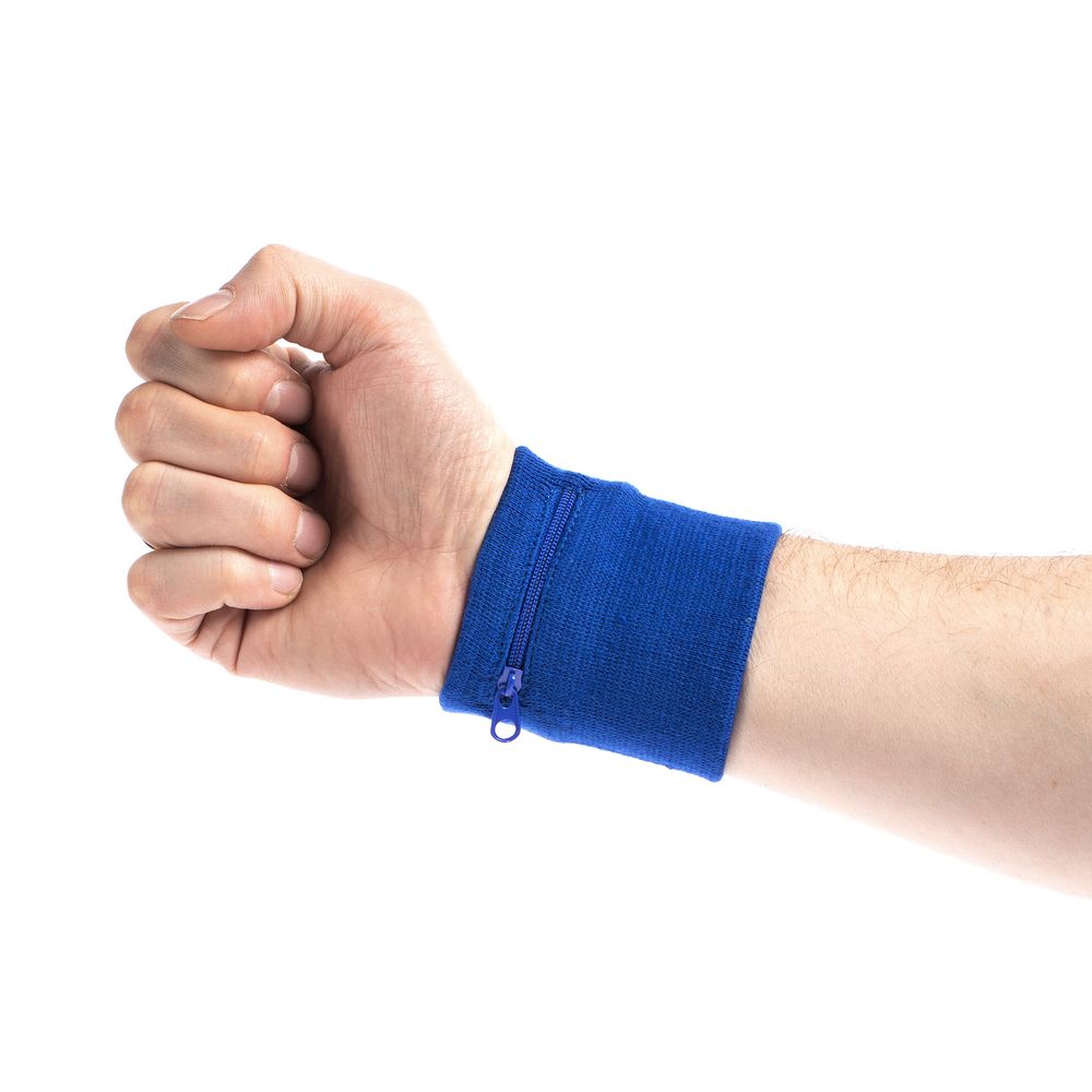 Напульсник с карманом Fiksu, синий-4