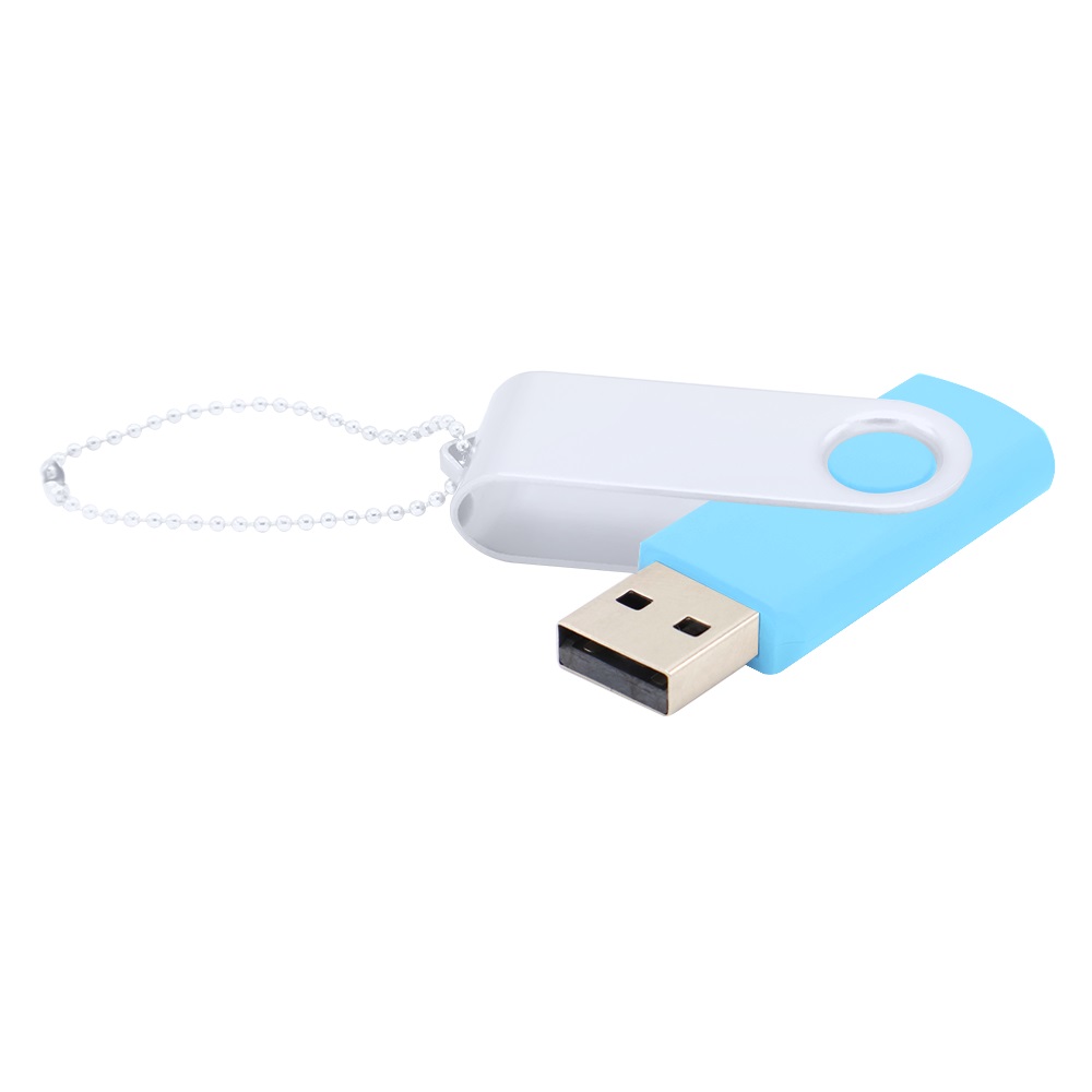 Флешка Designer To Go 2.0 USB 16Gb, Голубой/Белый-0