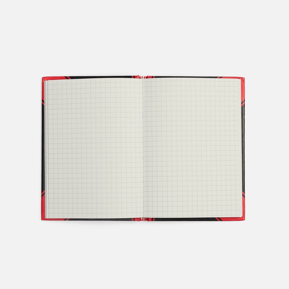 Блокнот Accenti Mini, черный с красным-1