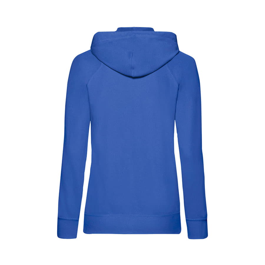 Толстовка женская без начеса LADIES LIGHTWEIGHT HOODED SWEAT 240, ярко-синий-4