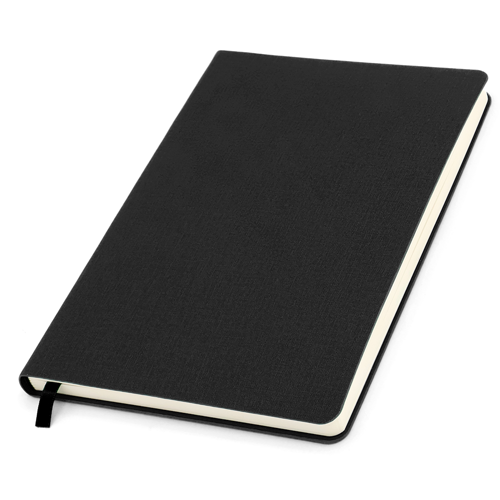 Ежедневник A5 недатированный Stefano в мягком переплёте, Черный-1
