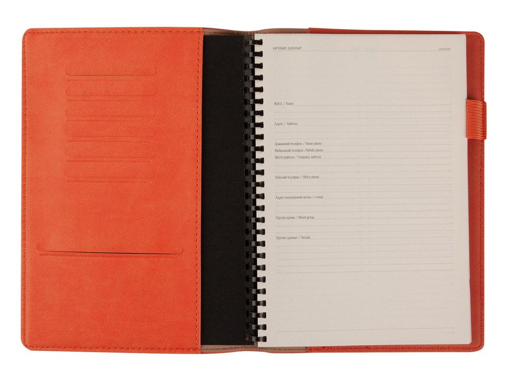 Еженедельник недатированный А5 Concept, оранжевый-3