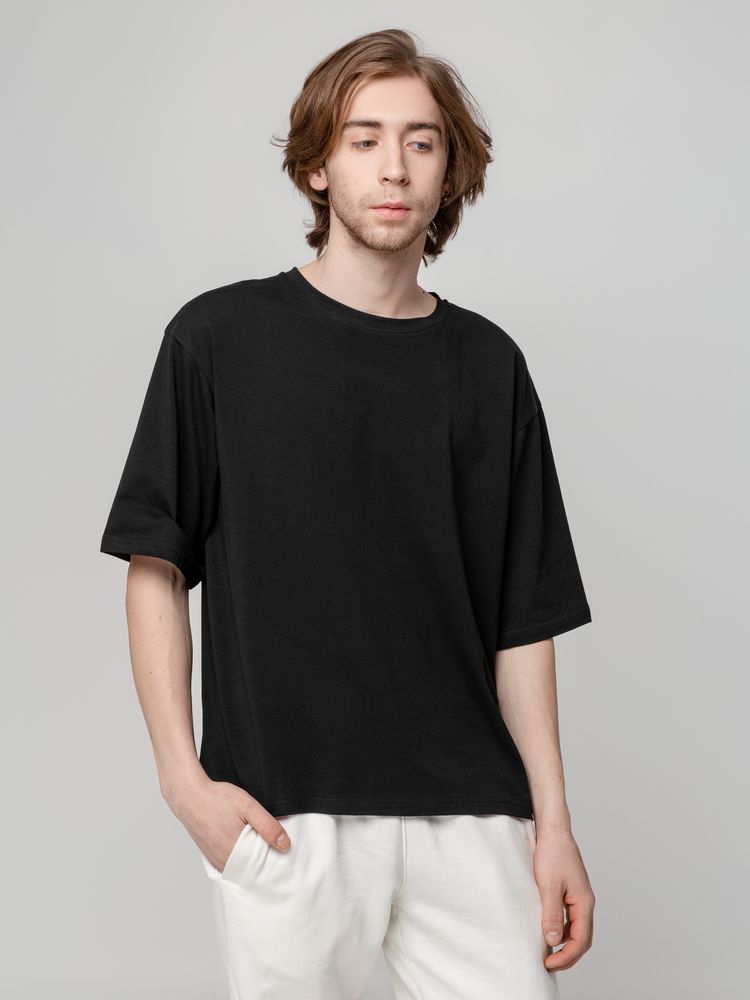 Футболка унисекс оверсайз Street Vibes, черная-3