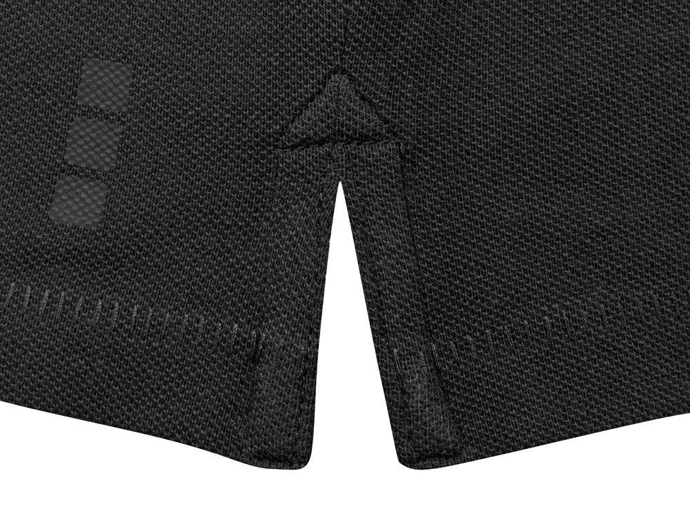 Calgary женская футболка-поло с коротким рукавом, черный-5