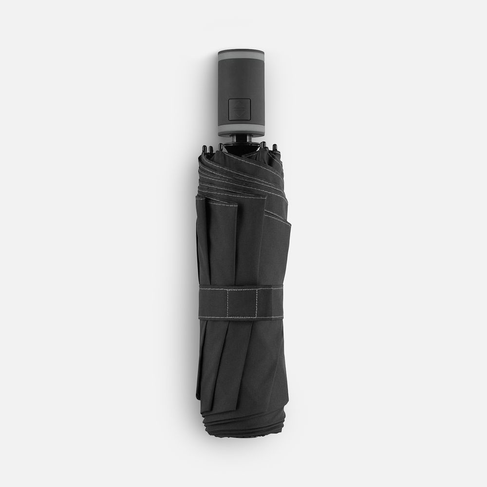 Зонт складной AOC Mini с цветными спицами, серый-3