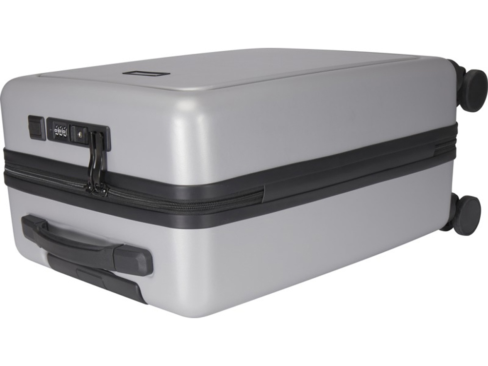 Rover Pro 20-дюймовый чемодан на колесах из материалов, переработанных согласно стандарту GRS, объемом 40 л - Серебряный-6