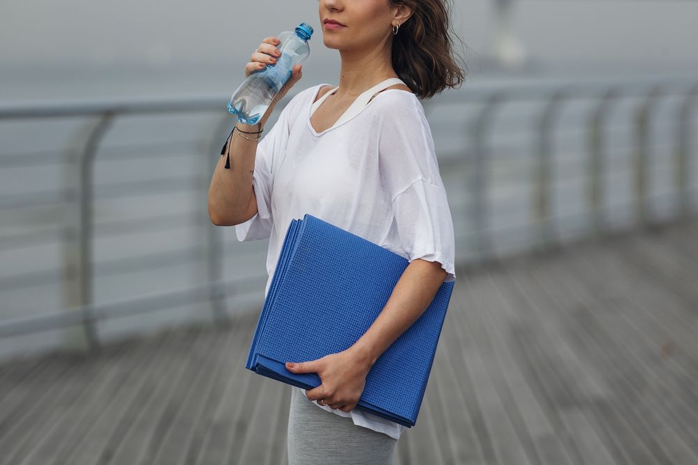 Складной коврик для занятий спортом Flatters, синий-2