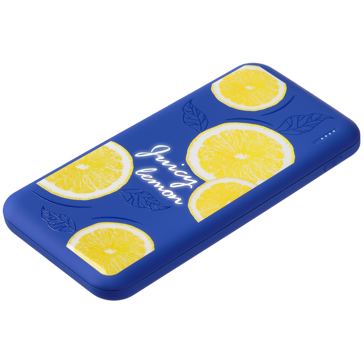Внешний аккумулятор с подсветкой Люче Ультрамарин (Luce Ultramarine) 10000 mAh, ярко-синий-1