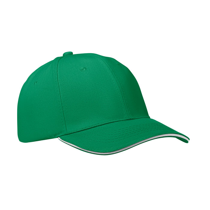 6 panel baseball cap, Зеленый цвет прерий-0