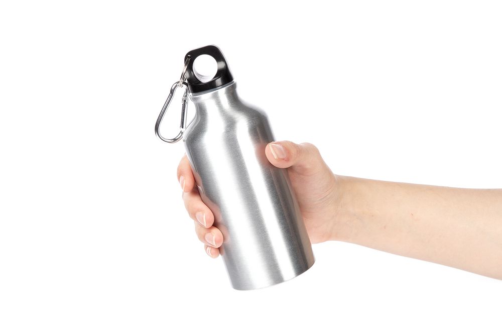 Бутылка для воды Funrun 400, серебристая-3
