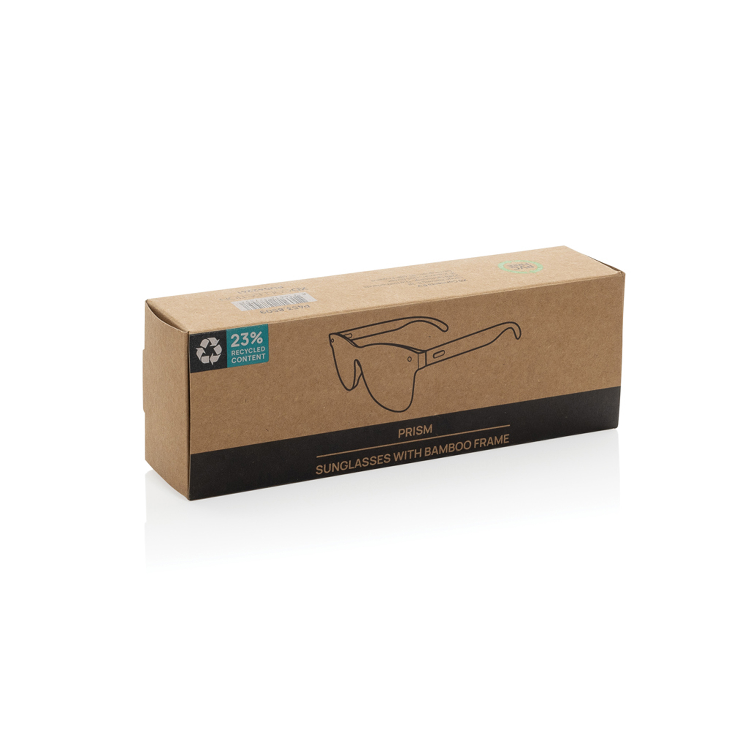 Солнцезащитные очки Prism из переработанного пластика RCS с бамбуковыми дужками-3