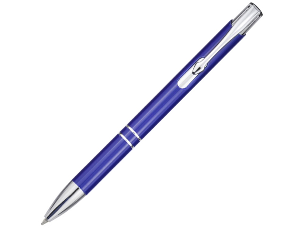 Шариковая ручка Moneta из переработанного алюминия - Ярко-синий-0