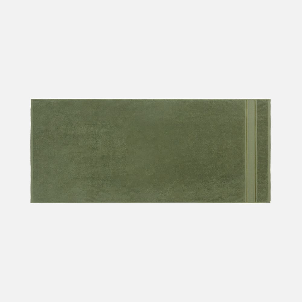 Полотенце махровое Terrychic, среднее, зеленое-1