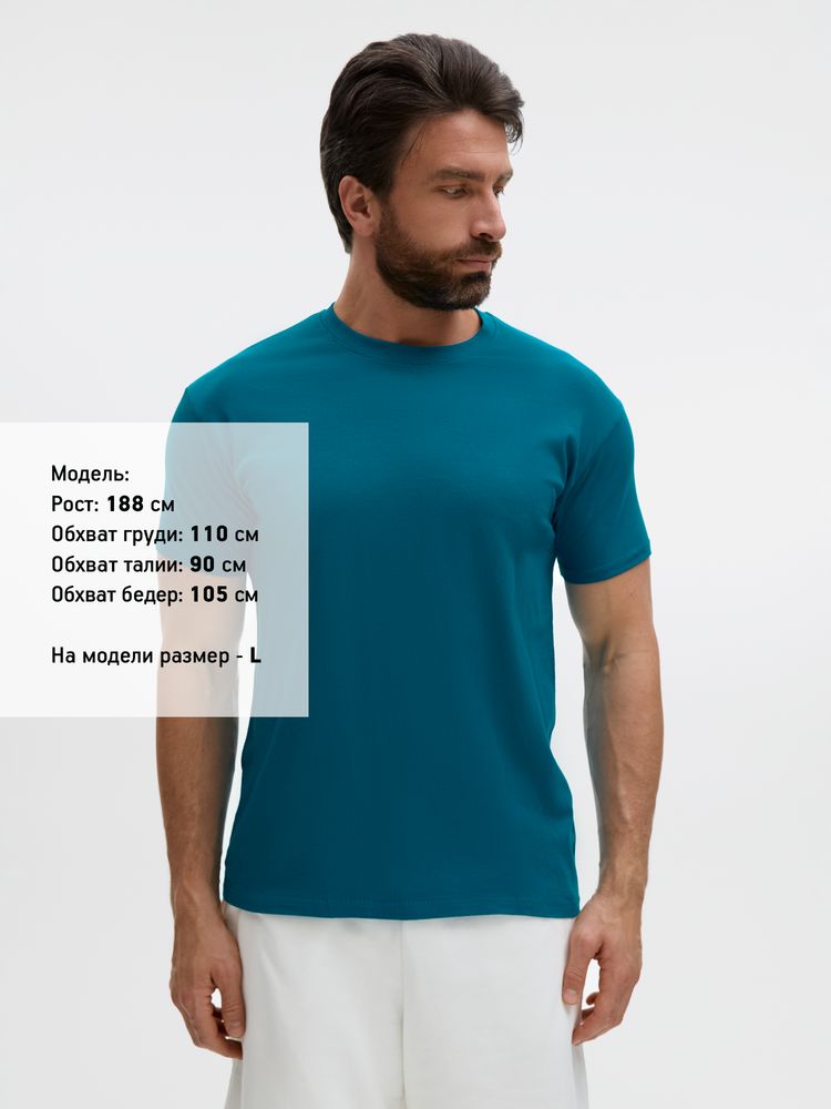 Футболка унисекс Regent 150, винтажный синий-3