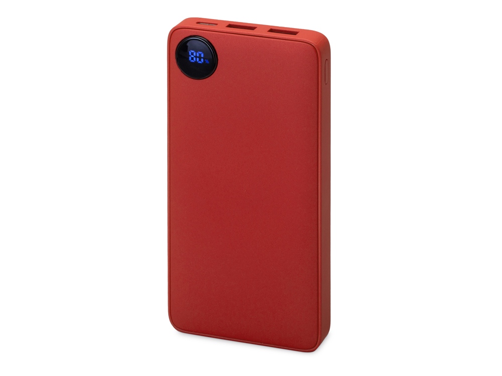 Внешний аккумулятор с дисплеем Mild, 10 000 mAh, красный-0