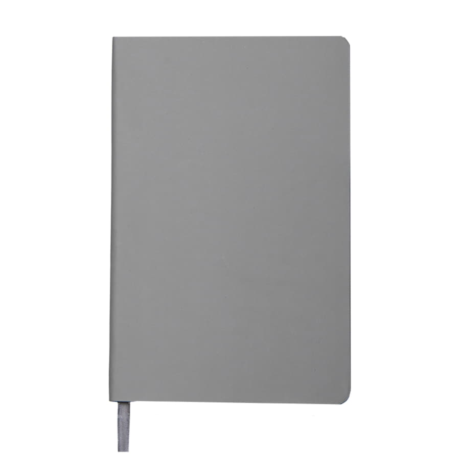 Ежедневник недатированный SIMPLY FLEX, А5,  серый, кремовый блок, в клетку, серый-1