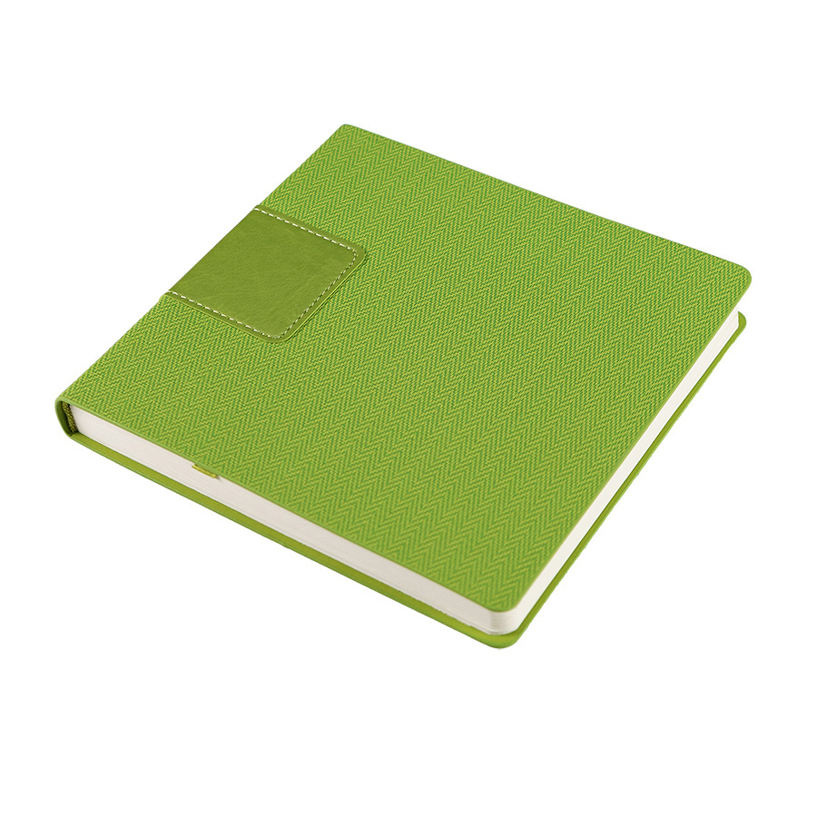 Ежедневник недатированный Scotty, А5-,  зеленое яблоко, кремовый блок, без обреза, зеленое яблоко-6