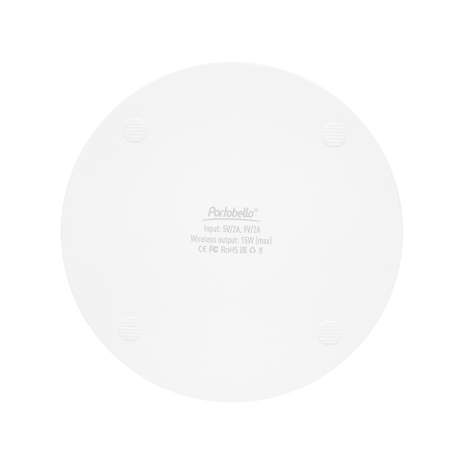 Беспроводное зарядное устройство с подсветкой 15W Auris, белое-6