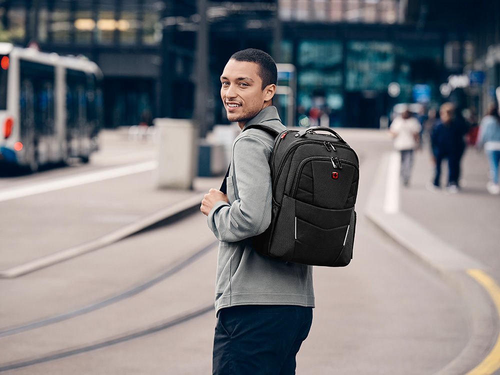 Рюкзак WENGER ALTAIR 15.6, черный, переработанный ПЭТ/Полиэстер, 32х21х44 см, 22 л.-7