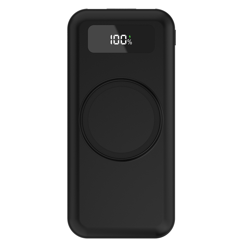Внешний аккумулятор Authority с беспроводной зарядкой (5W), Черный-1
