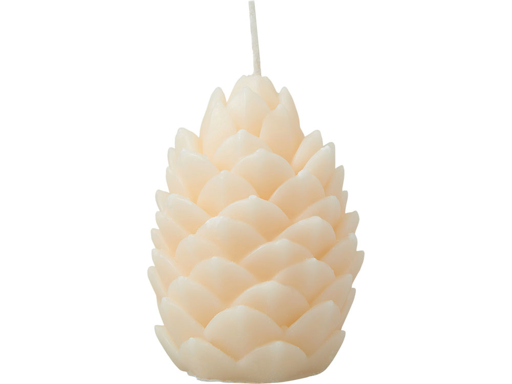 Свеча Шишка, молочный-2