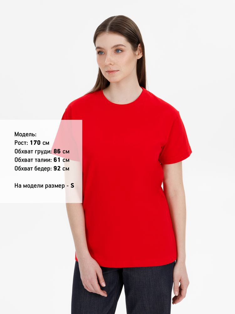 Футболка унисекс T-Bolka 180, красная-4