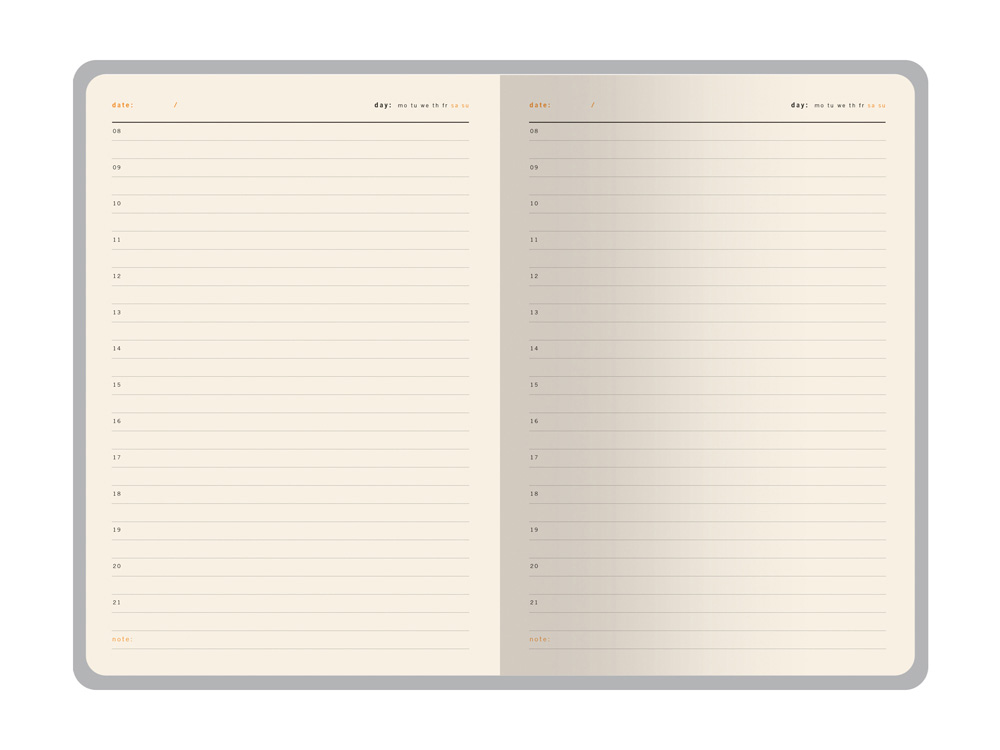 Ежедневник недатированный А5 Boston, черный (желтый обрез)-5