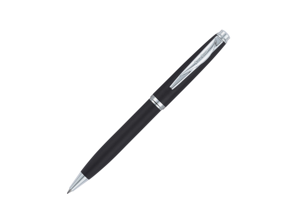 Ручка шариковая Pierre Cardin GAMME Classic с поворотным механизмом, черный матовый/серебро-0