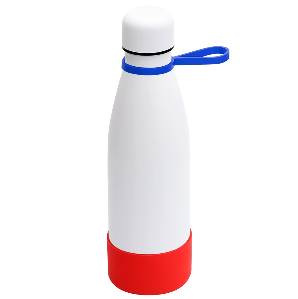 Термобутылка герметичная вакуумная Olivia To Go, Белый/синий/красный-0