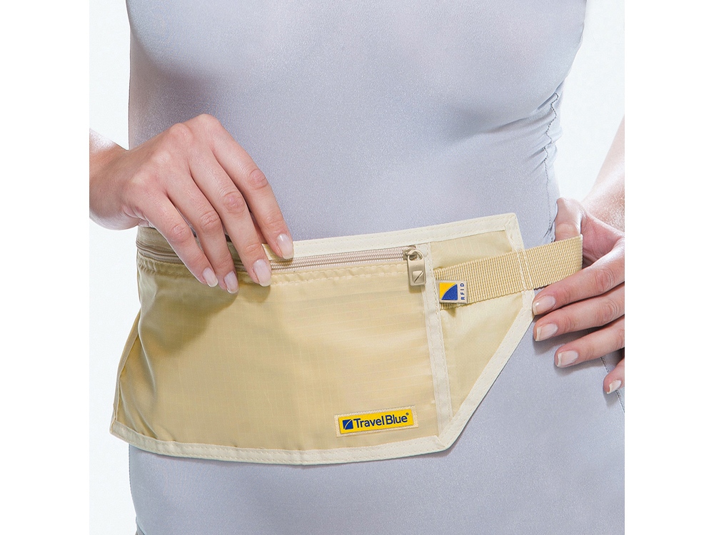 Сумка-кошелек на пояс Travel Blue Money Belt RFID, бежевый-2