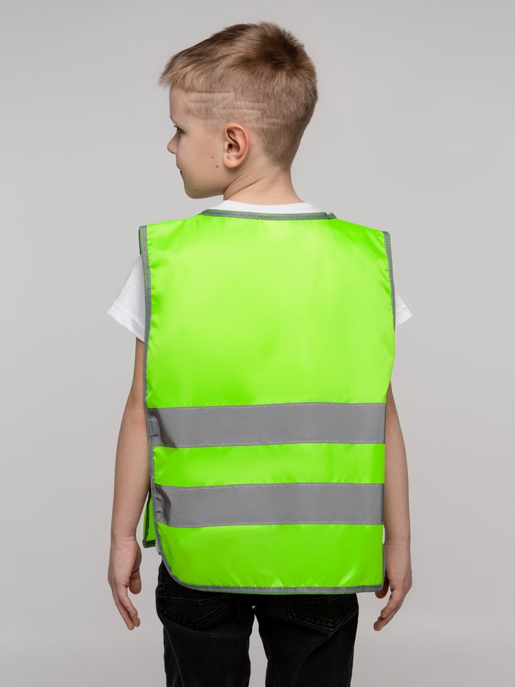 Жилет светоотражающий детский С-2.001Н, желтый неон-3