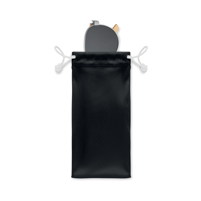 Очки солнцезащитные в чехле, черный-1