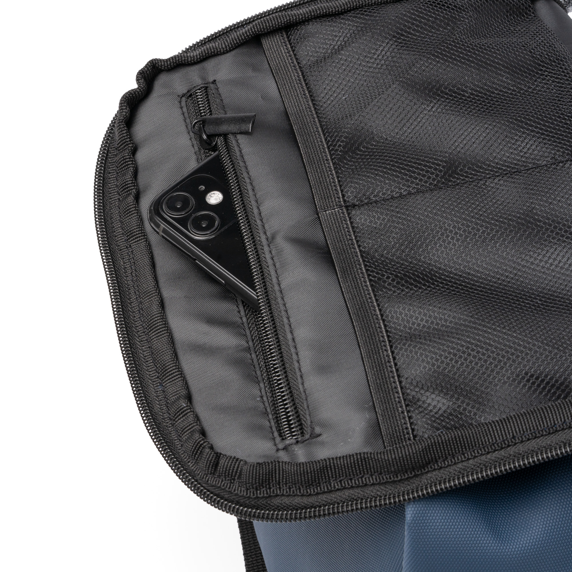 Рюкзак из искусственной кожи DERICK, Морской синий-3