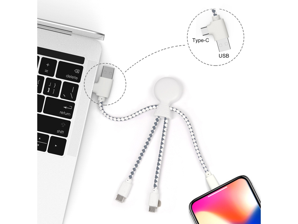 Зарядный кабель Mr. Bio в картонном блистере-1