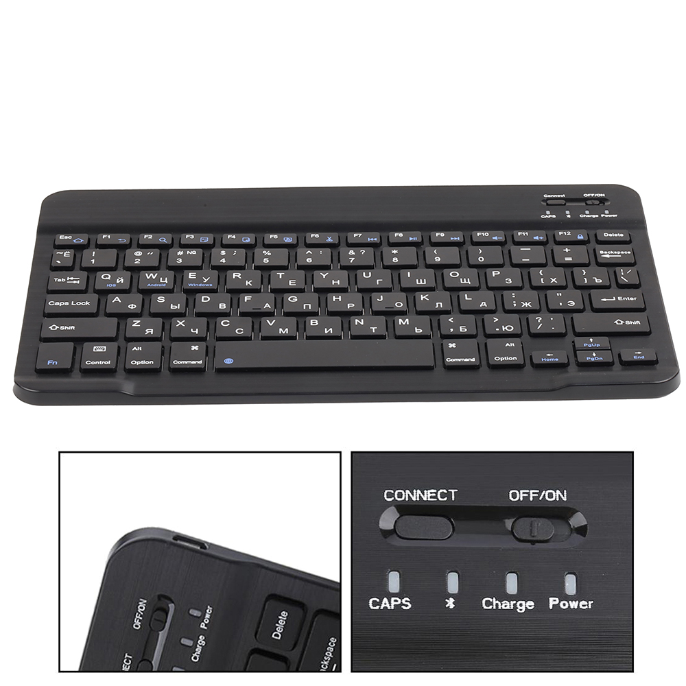 Портативная мини Bluetooth клавиатура Visible, Черный-2