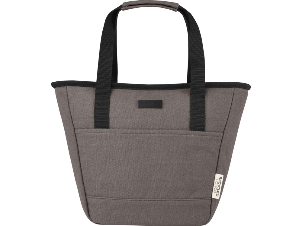 Пищевая сумка-холодильник Joey из брезента, переработанного по стандарту GRS, объемом 6 л на 9 банок, серый-1