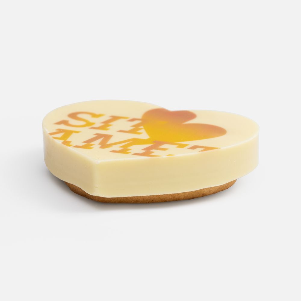 Печенье Dream White в белом шоколаде, сердце-0